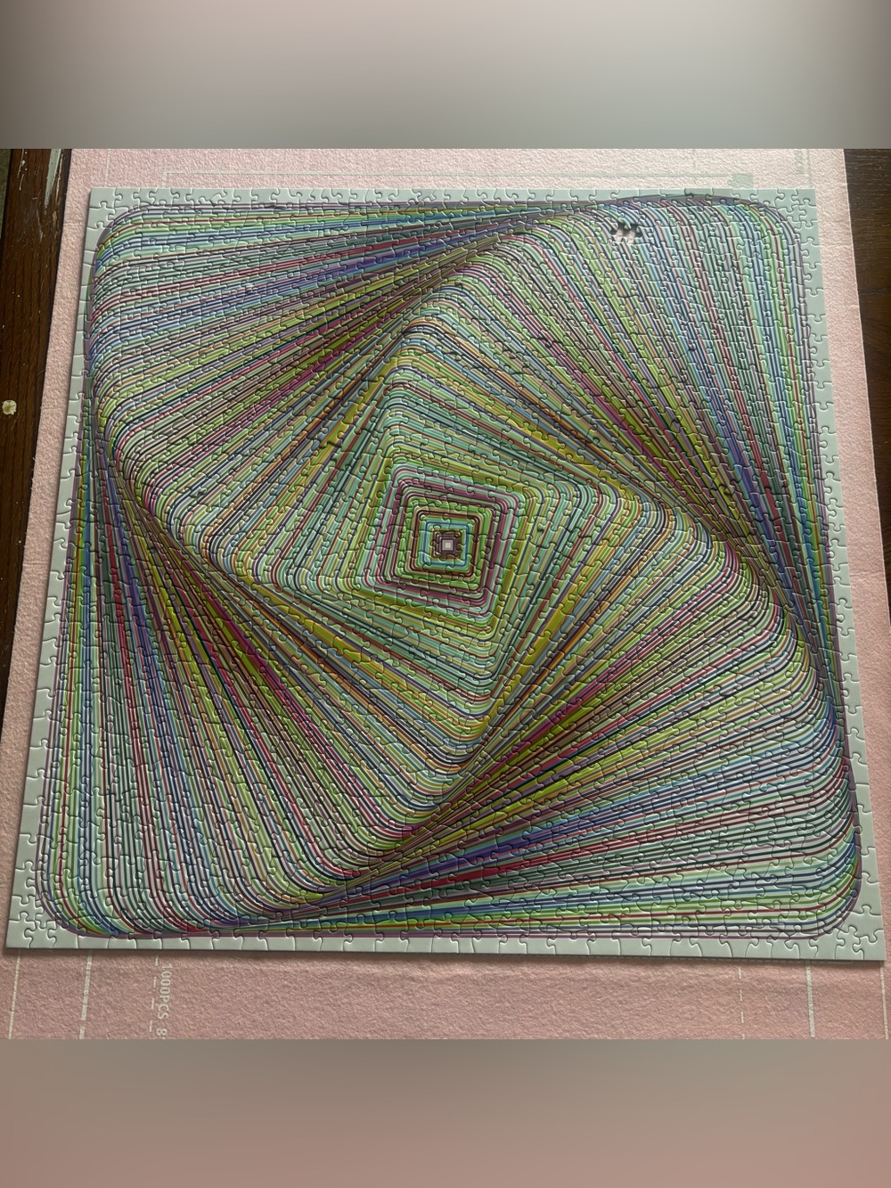 Twisted 3D Square 1000 Piece Puzzle